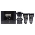 Moschino Toy Boy Men 1.7oz EDP Spray Bath and Shower Gel After Shave Balm 3 Pc Gift Set