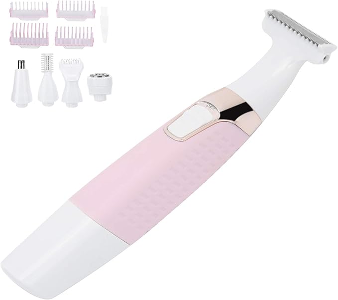 Epilators Hair Removal for Women Electric Body Depilator 5-in-1 USB Rechargeable with Multiple Attachments Hair Removal Device for Full Body and Hair Removal