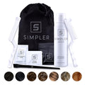 Simpler Hair Color Brown Black Mustache and Beard Upgraded Brush Kit with 3 Brushes Included for Precision Application - Gentle Simple and Reusable Beard Color for Men