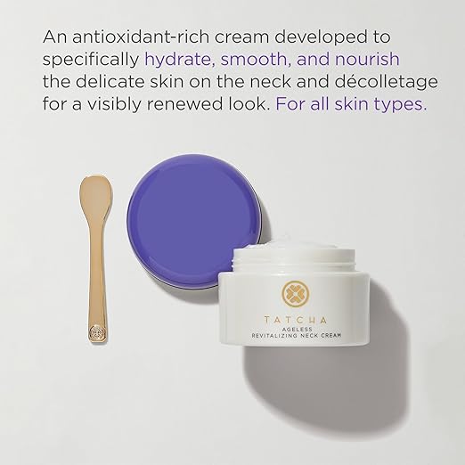 TATCHA Revitalizing Neck Cream | Hydrate Smooth &amp Nourish Delicate Skin on Neck and D?colletage 50 ml | 1.7 oz