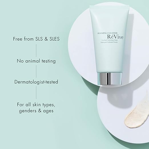 R?Vive Foaming Facial Cleanser - Hydrating Face Wash Enriched with Vitamin E for Increased Skin Barrier Protection - Removes Impurities and Excess Oil to Reveal Fresh Clean Skin (4.2 oz)