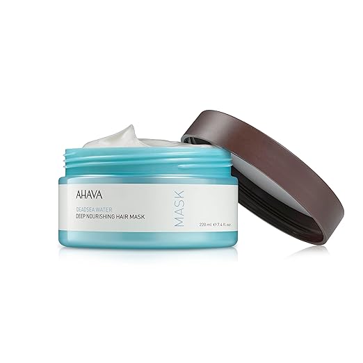 AHAVA Dead Sea Water Deep Nourishing Hair Mask - Rich &amp Creamy Mask Nourishing &amp Revitalizing Shine Cures Daily Scalp &amp Hair Damage includes exclusive Osmoter Jojoba Oil &amp Argan Oil