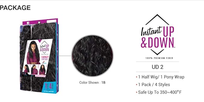 Sensationnel Instant Updown Halfwig Pony - Iud 2 4 Style in 1 Half Wig And Pony Drawstring (T2/27)