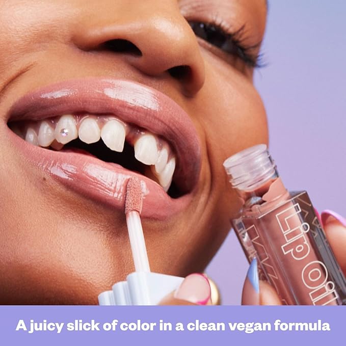 Kosas Wet Lip Oil Gloss - Hydrating Lip Plumping Treatment with Hyaluronic Acid &amp Peptides Non-Sticky Finish (Unhooked)