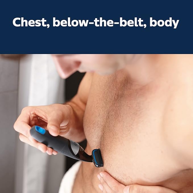 Philips Norelco Bodygroom Series 1100 BG1026/60 Showerproof Body Hair Trimmer and Groomer for Men