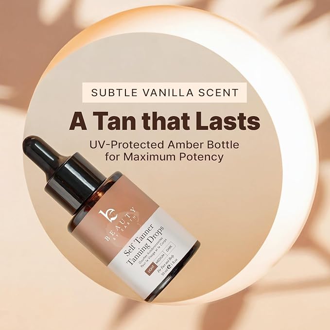 Self Tanning Drops for Face - USA Made with Organic &amp Natural Ingredients Bronzing Face Tanning Drops with Aloe Vera Non Toxic Self Tanner for Sunless Fake Tan &amp Natural Glow Cruelty &amp