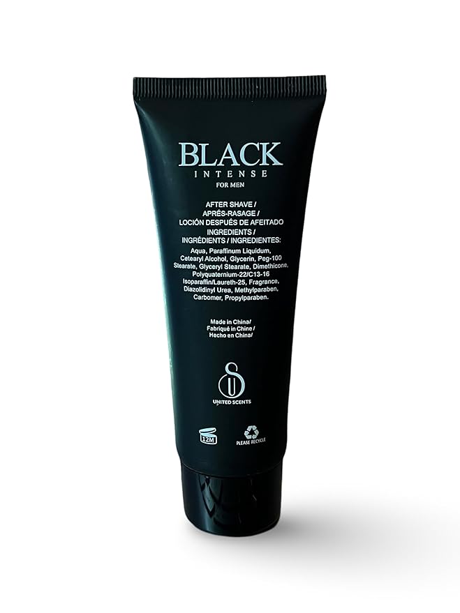 Black Intense For Men Gift Set Shower Gel 2.8 Fl Oz Eau de Toilette 1.7 Fl Oz After Shave 2.8 Fl Oz - Notes: Sage Absinthe Lemon