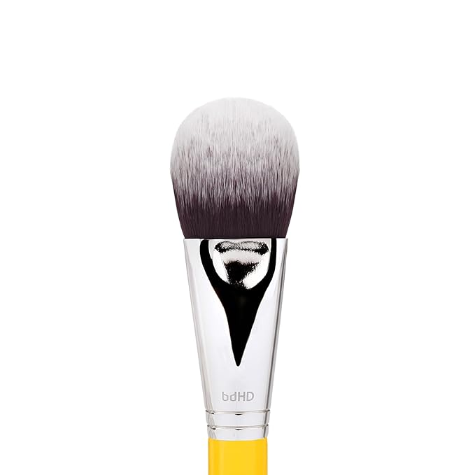 Bdellium Tools Professional Makeup Brush - Studio Series 968 BDHD Phase II Small Foundation/Contour - With Soft Synthetic Fibers For Versatile Application &amp Blending (Yellow 1pc)