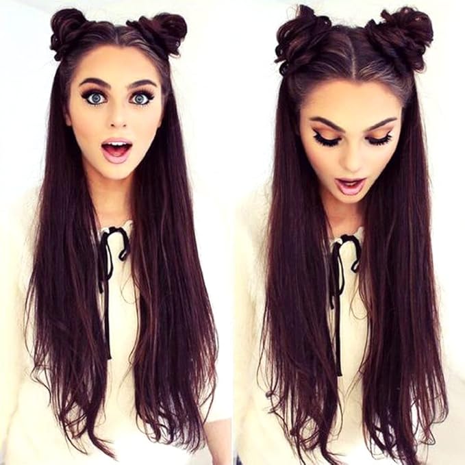 messy bun hair piece 1/2 PCS Accessory Updo Hairpieces For Women Girls Mini Claw Synthetic Curly Wavy Hair Bun Extensions Wig Clip in Messy &amp Cat Ears Short bun hair pieces for women ( Color : FB0