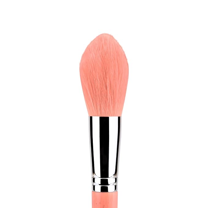 Bdellium Tools Professional Makeup Brush - Pink Bambu Series 974 Tapered Powder - With Soft Synthetic Fibers For Sculpt &amp Shape (Pink 1pc)