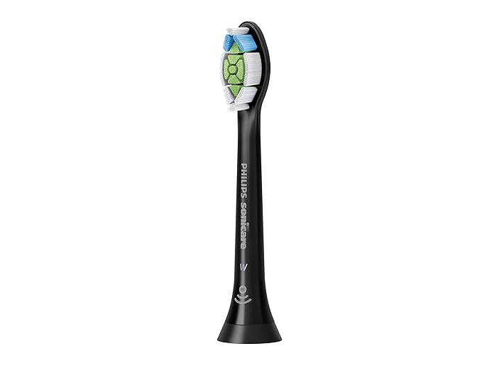 Philips Sonicare W DiamondClean - Genuine Replacement Electric Toothbrush Heads Black 2 Pack HX6062/95