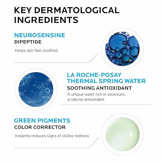 La Roche-Posay Toleriane Rosaliac AR Visible Redness Reducing Cream Color Correcting Face Cream for Sensitive Skin with Green Pigments Soothing and Hydrating