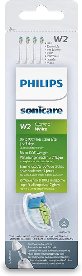 Philips Genuine Sonicare White Replacement Brush Heads Pack of 4