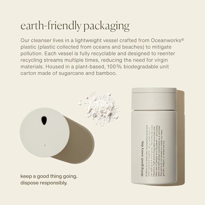 evolvetogether x Joanna Czech Rosemary Enzyme Twice-Daily Face Cleanser for Women &amp Men | Hydrating Gentle Enzymatic Formula For All Skin Types | Vegan Toxin-Free | Made in USA (Fiji 1.41 Oz)