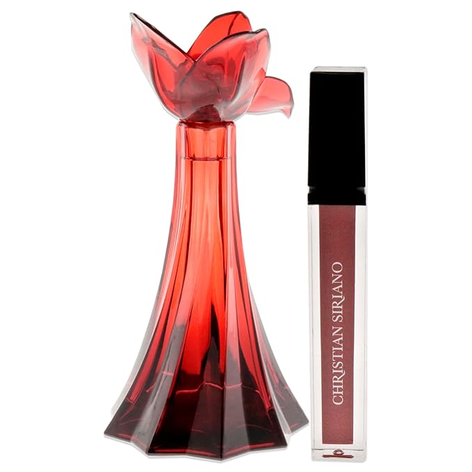 Christian Siriano Ooh La Rouge for Women - 2 Pc Gift Set 3.4 oz EDP Spray 0.21oz Red Lip Gloss