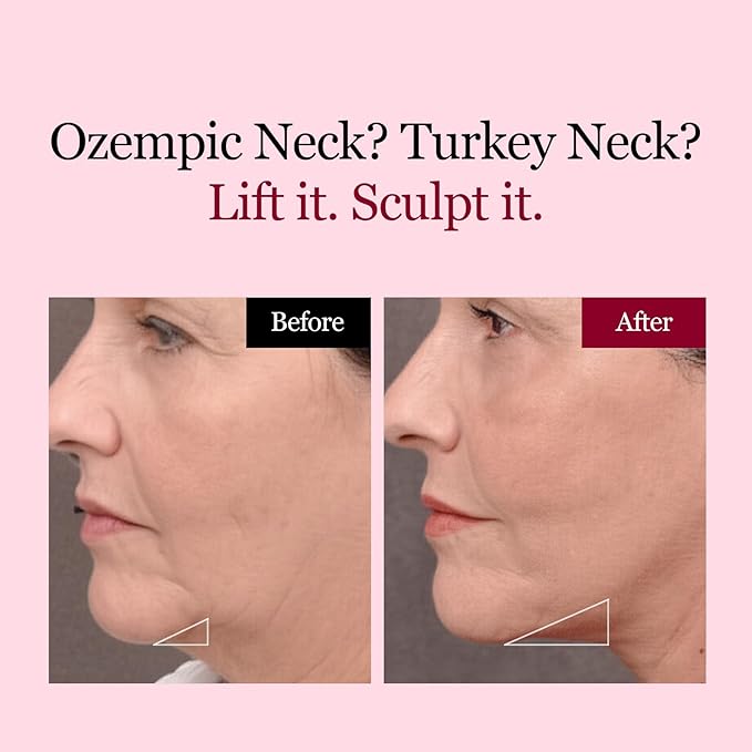 ROUND LAB Camellia Deep Collagen V Lifting Gel Mask 14ea | Double-chin Turkey Neck Instant Face Lifting Mask Cooling and Depuffing Face Toning Belt Firming Sagging Skin Korean Skin Care 10g/0.35oz