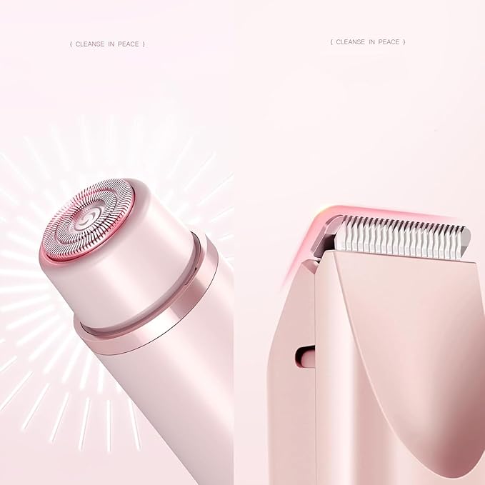2-in-1 Body Shaver Female Electric ShaversWaterproof Wet &amp Dry Razor Women (P)