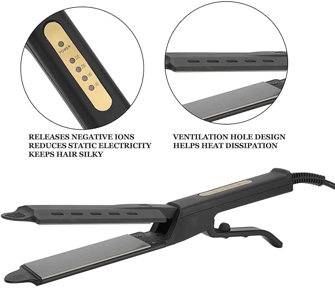 Hair Straightener  29 x 11 x 4 . 5cm Alloy Flat Iron Hair Straightener for Any Hair Type