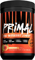 Animal Primal Muscle Hydration + Preworkout Powder ? Contains Beta Alanine 3DPump Caffeine &amp Electrolytes ? Improves Energy Focus Endurance &amp Absorption ? New Wick?™d Peach Flavor 16.75 oz