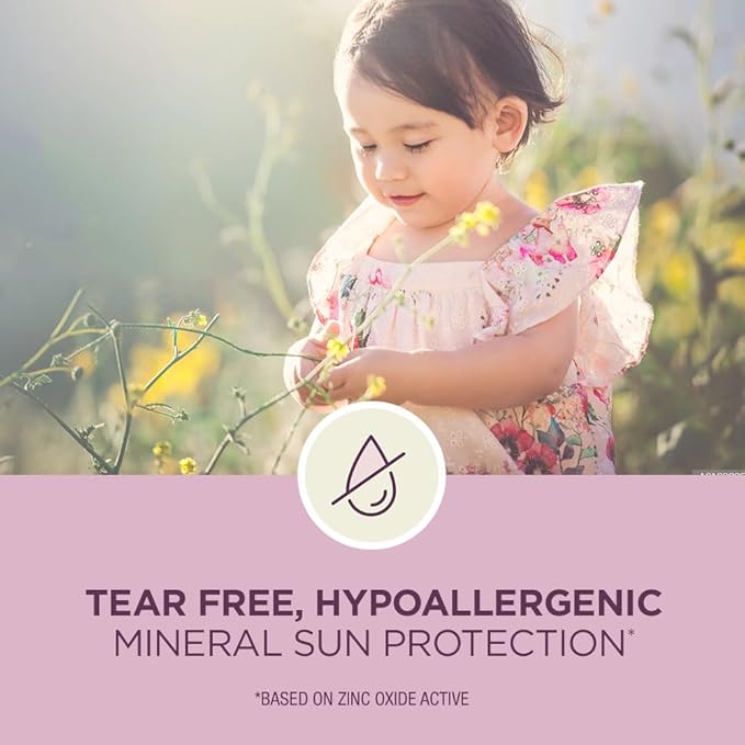 Coppertone Pure and Simple Baby Mineral Sunscreen Spray SPF 50 (5 Oz) Tear Free + Baby Sunscreen Stick SPF 50 (0.49 Oz) Hypoallergenic and Fragrance Free