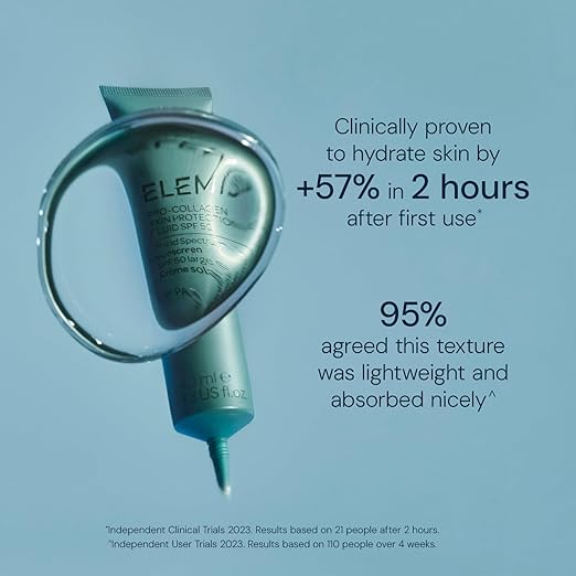 Elemis Pro-Collagen Skin Protection Fluid SPF 50 | Hydrating Face Sunscreen | Lightweight &amp Fast-Absorbing | 40ml