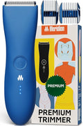 MERIDIAN The Trimmer Premium - Body Hair Trimmer &amp Electric Shaver for Men and Women for Pubic Hair Chest Legs &amp Bikini Line Waterproof &amp Rechargeable Ocean