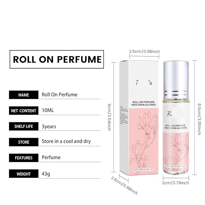 Elegant Orchid Roll-On Perfume - Long-Lasting Natural &amp Fresh Scent For Daily &amp Date Use Portable &amp Delicate Fragrance For All Occasions(3PCS)