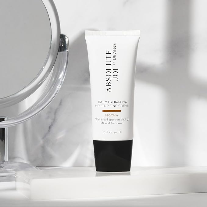 Daily Hydrating Moisturizing Cream SPF 40 Tinted Mineral Sunscreen Broad-Spectrum &amp Blue Light Blocking Fragrance-Free for Sensitive Skin Available in Two Sheer Tints 1.7 oz