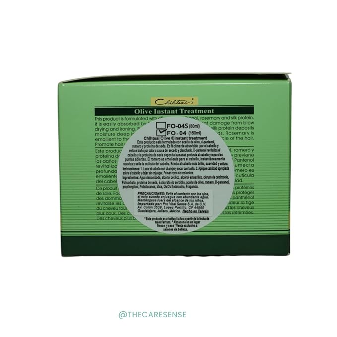 Chihtsai Olive Instant Treatment (5.1oz/150ml) - Leave-in treatment that repairs and conditions hair