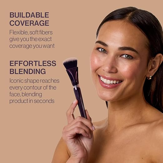 Anisa Beauty Pinnacle Foundation Brush | Professional Makeup Brush for Seamless Foundation Application | Soft Vegan Fibers for Flawless Blending | Ideal for Liquid Cream and Powder Formulas