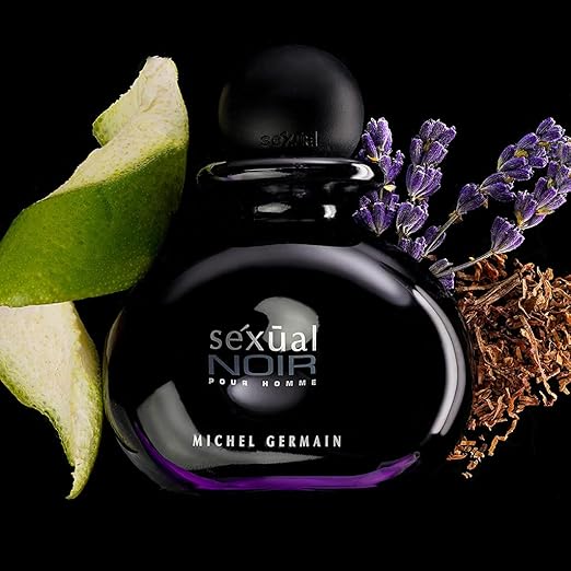 Michel Germain Sexual Noir Pour Homme Eau de Toilette Spray Top Notes of Italian Bergamot Crisp Grapefruit Cardamom Mysterious Dark Natural Oils