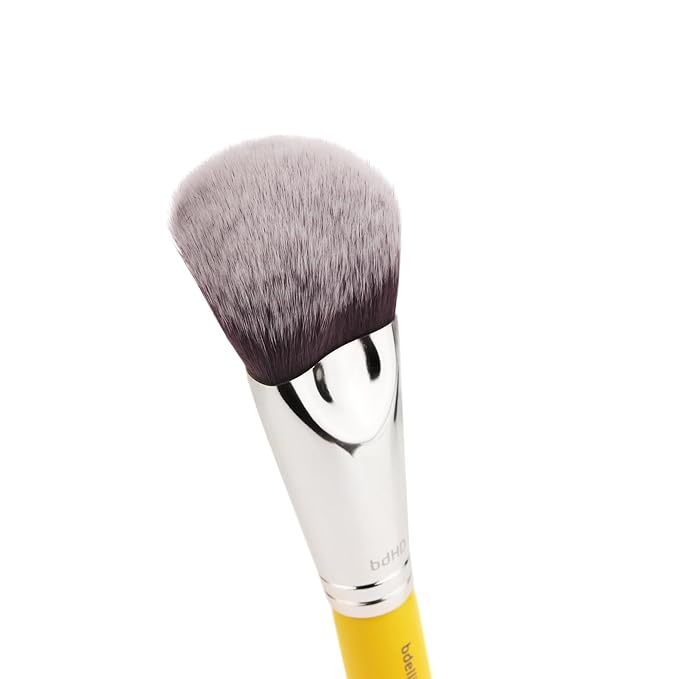 Bdellium Tools Professional Makeup Brush - Studio Series 988 BDHD Phase I Large Face Foundation/Powder - With Soft Synthetic Fibers For Application &amp Blending (Yellow 1pc)