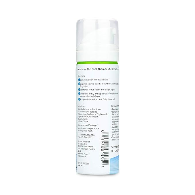 Foam - Gentle Eyelid Cleanser &amp Eyelash Conditioner | Daily Facial Cleanser &amp Safe Solution for Eyelid Hygiene - 1.5oz 4-Terpineol Formula
