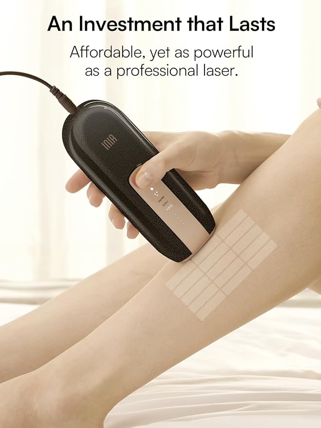 Laser Hair Removal Device for Women and Men INIA Fond Hair Remover with Long-Lasting in Hair Reduction for Body&ampFace Safe at-home Results for Armpits Bikini and Legs