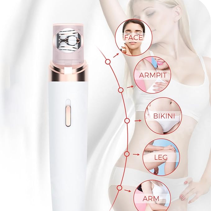 Women Face Epilator Hair Removal for Face Facial Hair Removal Cordless Rechargeable Epilator 2-in-1 Women Shaver Kit for Face Body Underarms
