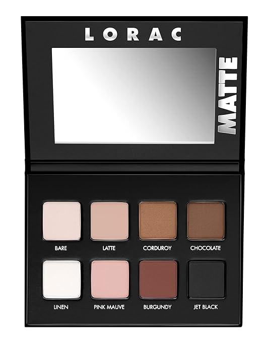 LORAC PRO Matte &amp Shimmer Eyeshadow Palette Metallic High Pigmented Mirror Compact