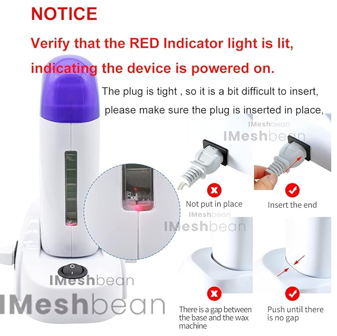 Milk Honey Roll on Wax Warmer Kit Depilatory Roll on Wax Roller Kit with Heater Roller Wax Hair Removal Kit for Women Men Body Skin Eyebrow Facial Armpit Bikini Brazilian Leg Sensitive Skin