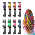 12 Colors Festive Fun Hair Chalk Combs 2026 New Temporary Glitter Hair Colors Hair Chalk Combs Washable DIY Hair Color Dye for Birthday Christmas Party Gifts for Teenage Girls Kids (8 Colors)