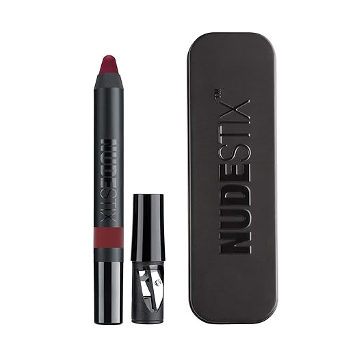 Nudestix Intense Matte Lip + Cheek Pencil ? 3-in-1 Long-Wear Matte Lipstick Lip Liner &amp Blush Stick | Waterproof Vegan Preservative-Free
