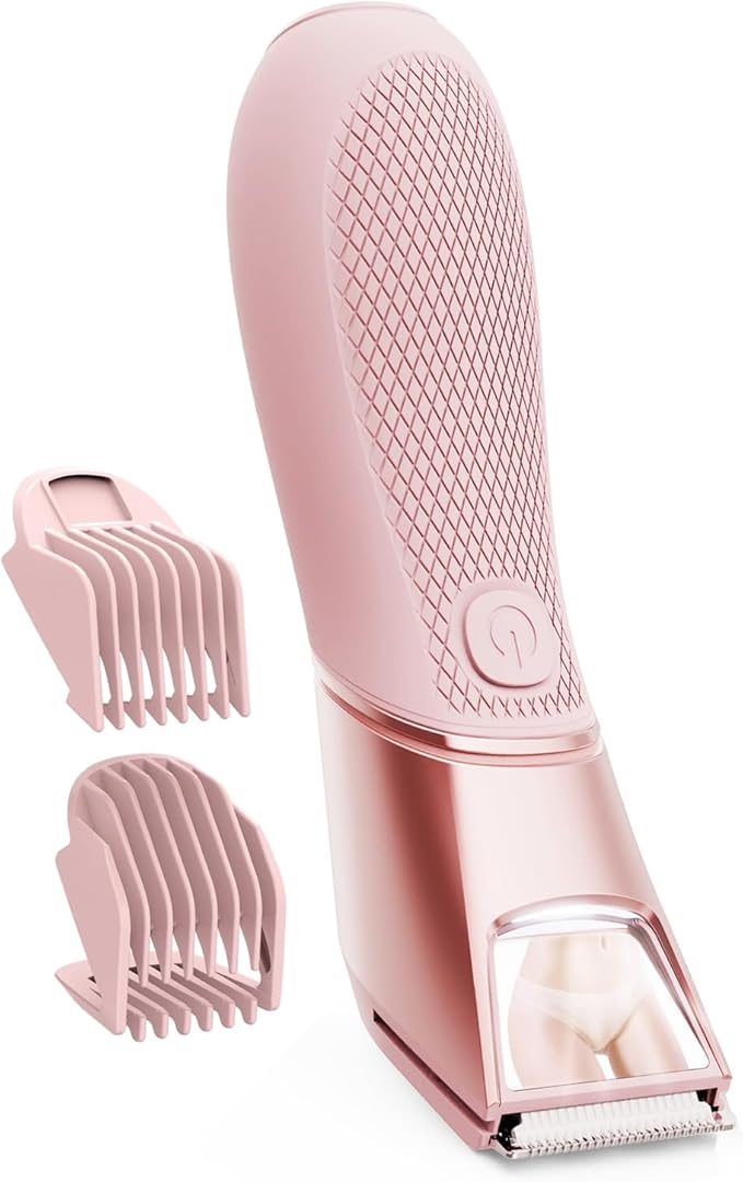Bikini Trimmer for Women: 3-in-1 LED Trimmer &amp Mirror with Travel Lock for Flawless Bikini Underarm and Leg Care