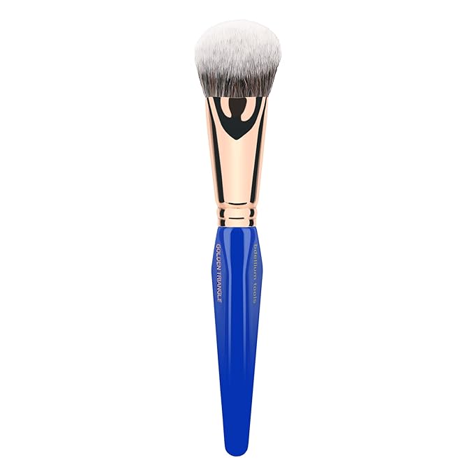 Bdellium Tools Professional Makeup Brush - Golden Triangle 988 BDHD Phase I - With All Vegan and Soft Synthetic Fibers For Precise Application &amp Blending (Blue 1pc)