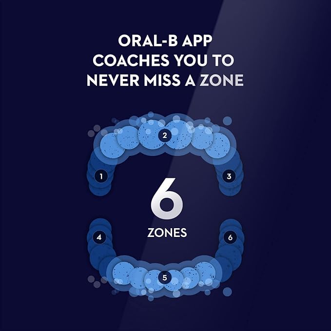 Oral-B iO Deep Clean + Protect Rechargeable Electric Toothbrush White with a iO Series 7 Toothbrush 2 Replacement Brush Heads and a Charging Travel Case