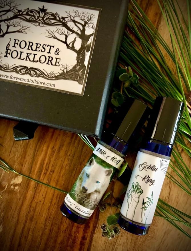 Dark Academia Perfume Rollers Forest &amp Folklore Gift Box Set