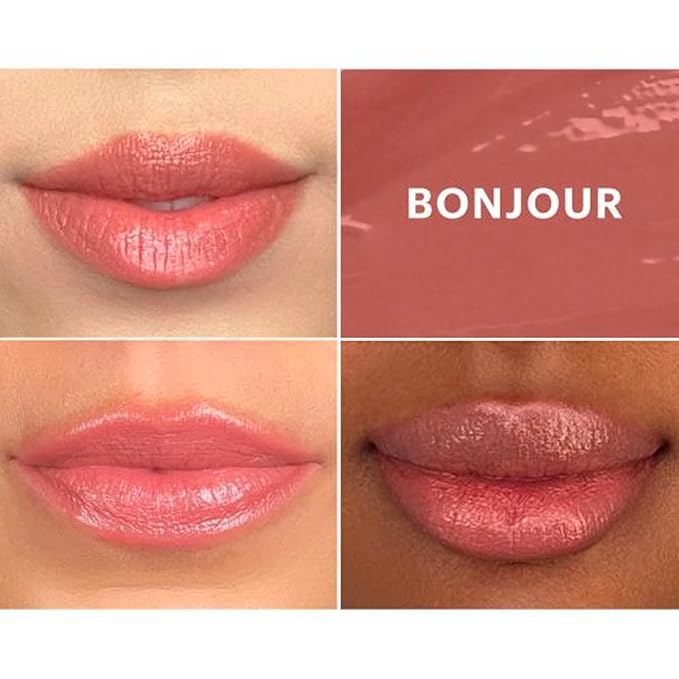 Glo Skin Beauty Cream Glaze Lip Crayon | New Neutral Shades Deep Neutral Rose (Bonjour)