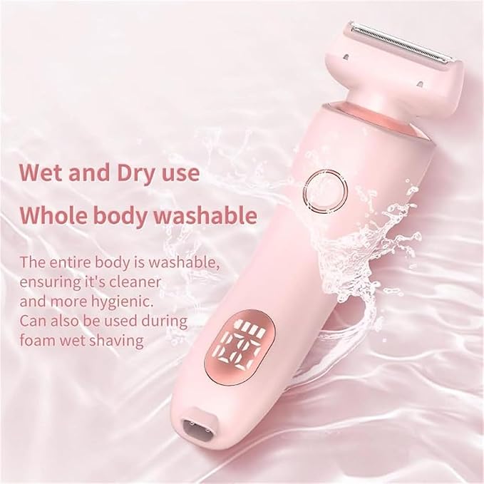 Dusk Razor for Women - Silky Glide Pro 3.0 Razor 2 in 1 Electric Shaver Razors Ipx7 Waterproof Women's Bikini Trimmers Wet or Dry(Blue)
