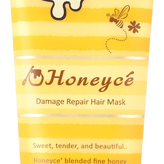 Honey-Che Damage Repair Hair Mask 200g - Honey Infused Hair Mask for Damaged Hair - Deep Conditioning Treat-ment - Hydrating &amp Moisturizing Softens &amp Restores - Ideal for Dry Frizzy Curly H