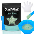 2 lb Hard Wax Beads All-purpose Wax Beans with Silicone Wax Pot for Sensitive Skin Brazilian Coarse Waxing for Bikini Face Eyebrow Back Chest Legs Armpit Women Men Rose