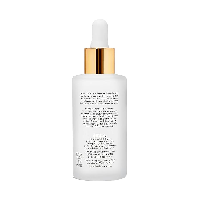 SEEN Restore Scalp Serum Fragrance-Free - Clinically Proven Dermatologist-Developed Hydrating Serum Promotes Healthy Scalp Safe for Sensitive &amp Eczema-Prone Skin