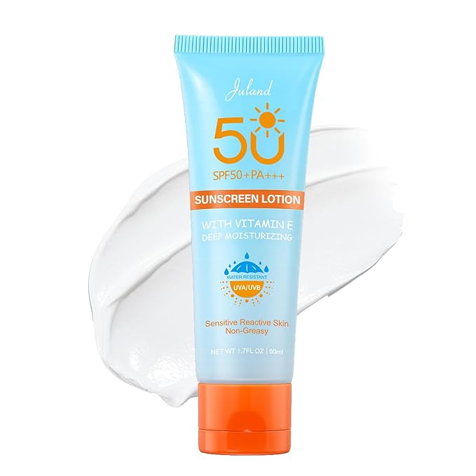 Sunscreen for Face UV Defense Hydro Calming Sunscreen SPF 50+ with Vitamin C Moisturizing Daily Protection for Sensitive Skin 1.7 Fl Oz