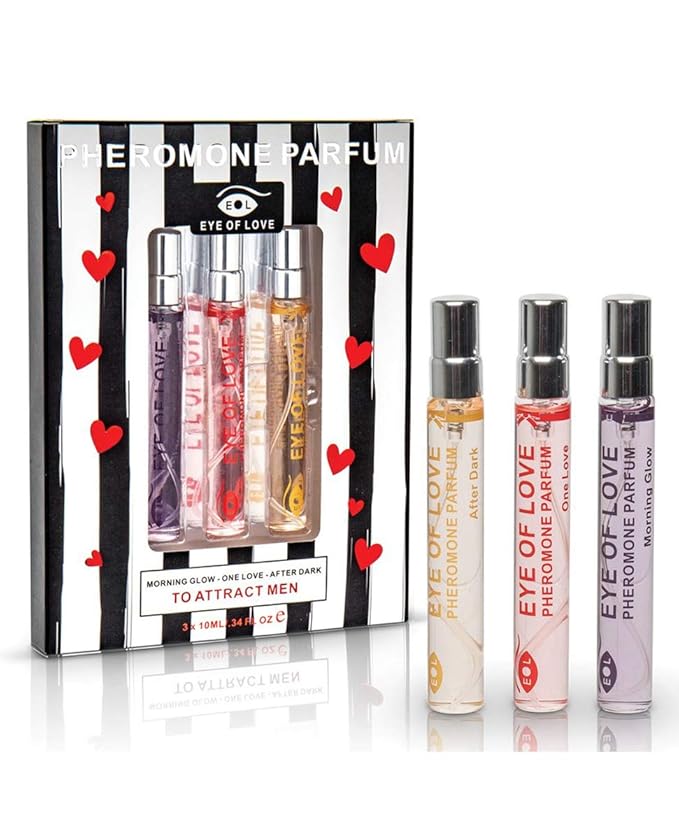 Eye Of Love Pheromone Parfum Set - Morning Glow One Love After Dark to Attract him- 30ml